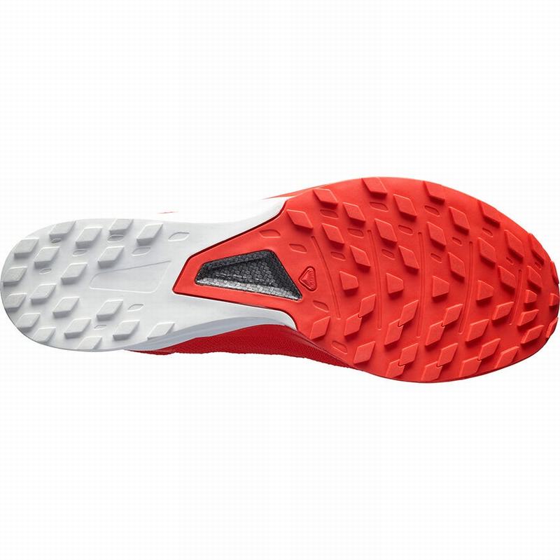 Red / White Women's Salomon S/LAB SENSE 8 Trail Running Shoes | 397-UJAGMC