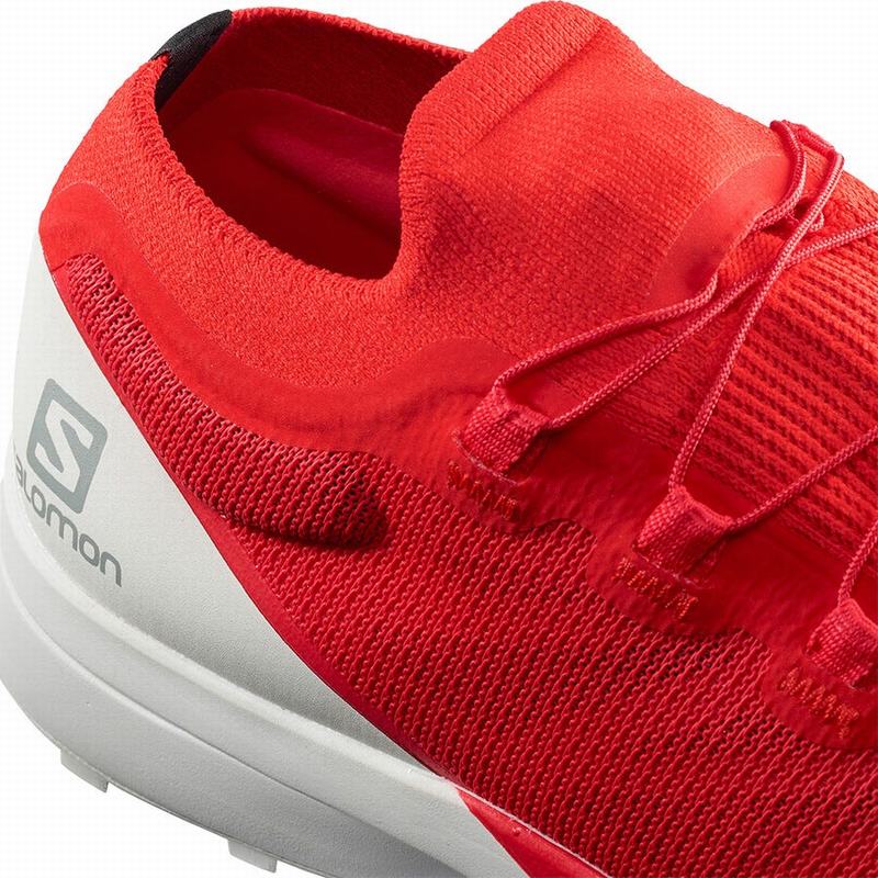 Red / White Women's Salomon S/LAB SENSE 8 Trail Running Shoes | 397-UJAGMC