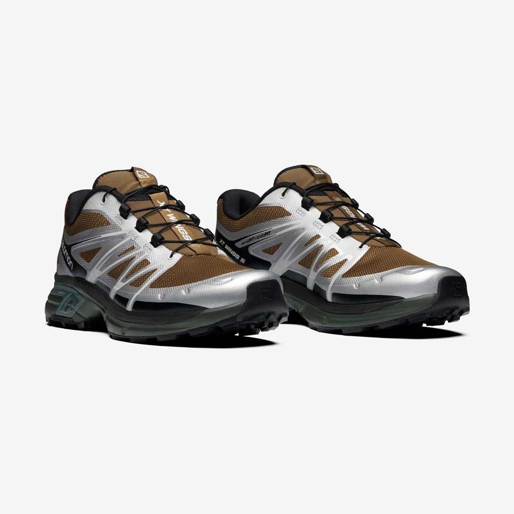 Silver Men's Salomon XT-WINGS 2 Sneakers | 279-ZXKNJA