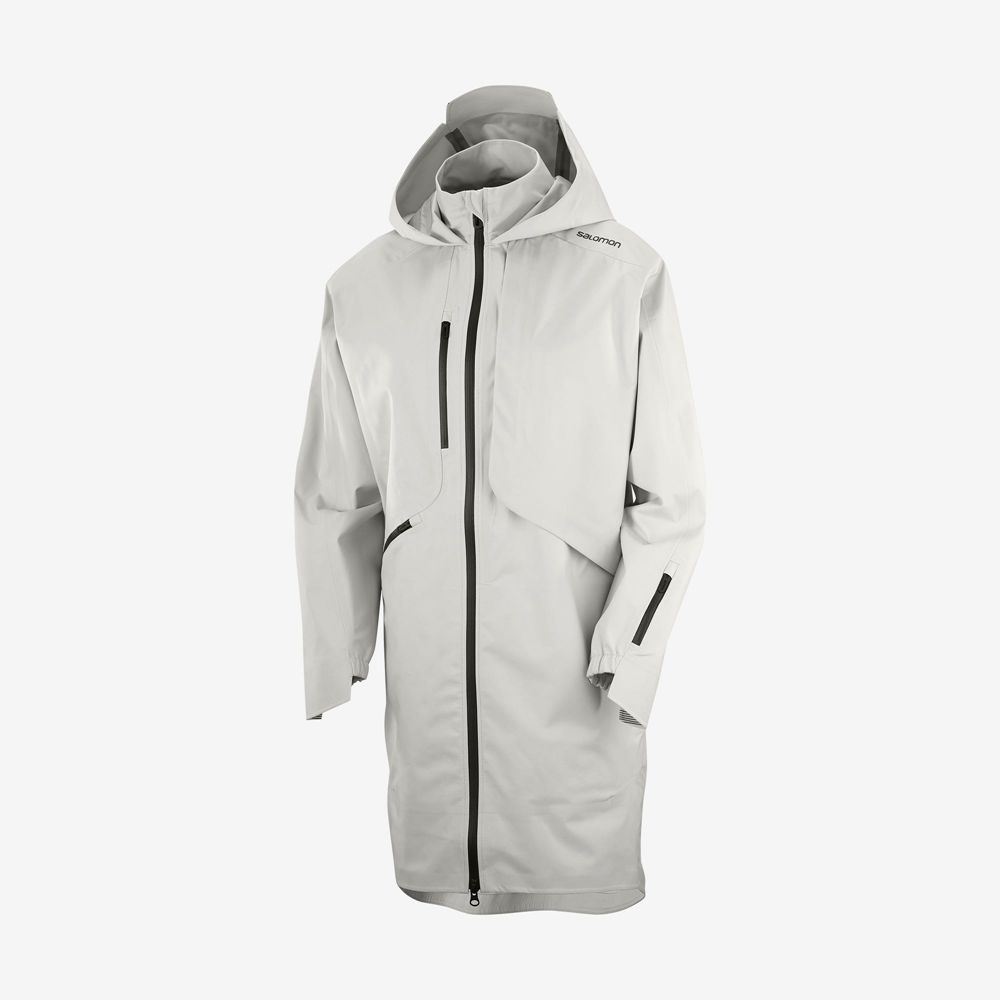 Sliver Women's Salomon OUTLIFE WP COMMUTER PARKA W Waterproof Jackets | 672-RNFTYD