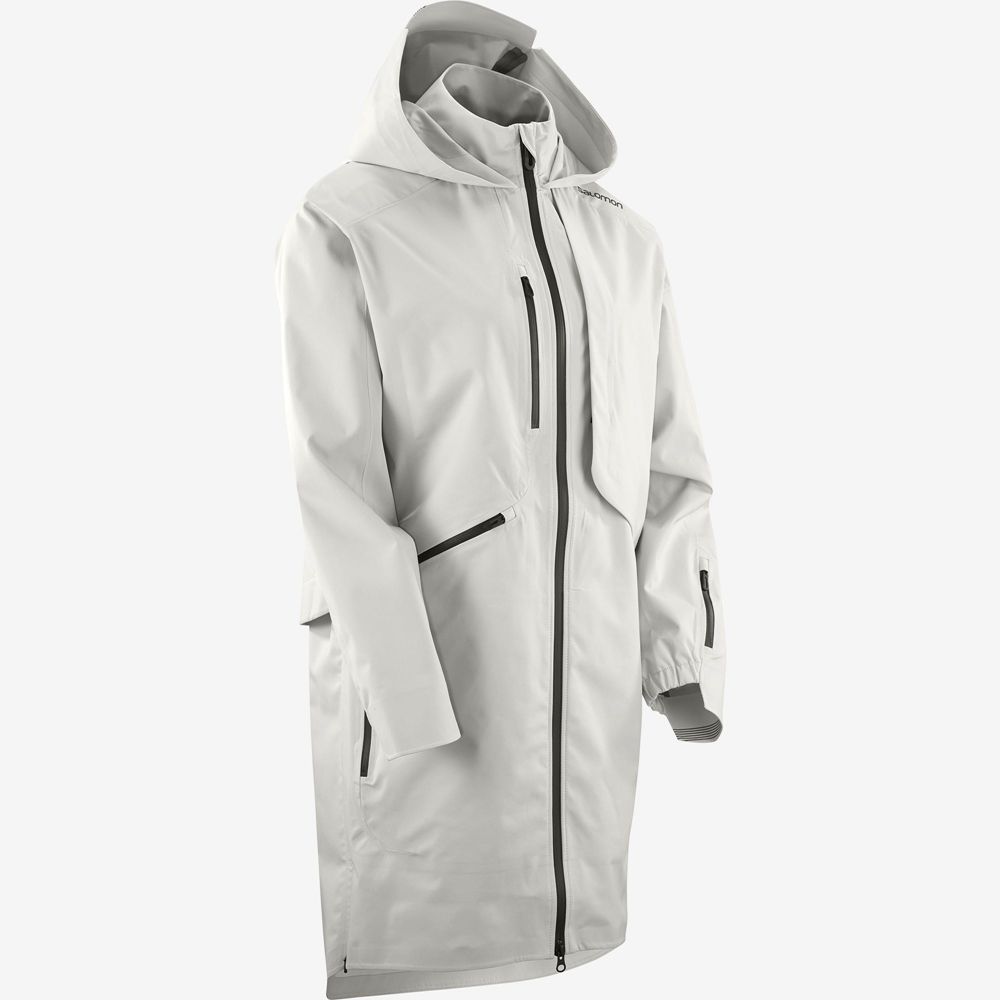 Sliver Women's Salomon OUTLIFE WP COMMUTER PARKA W Waterproof Jackets | 672-RNFTYD