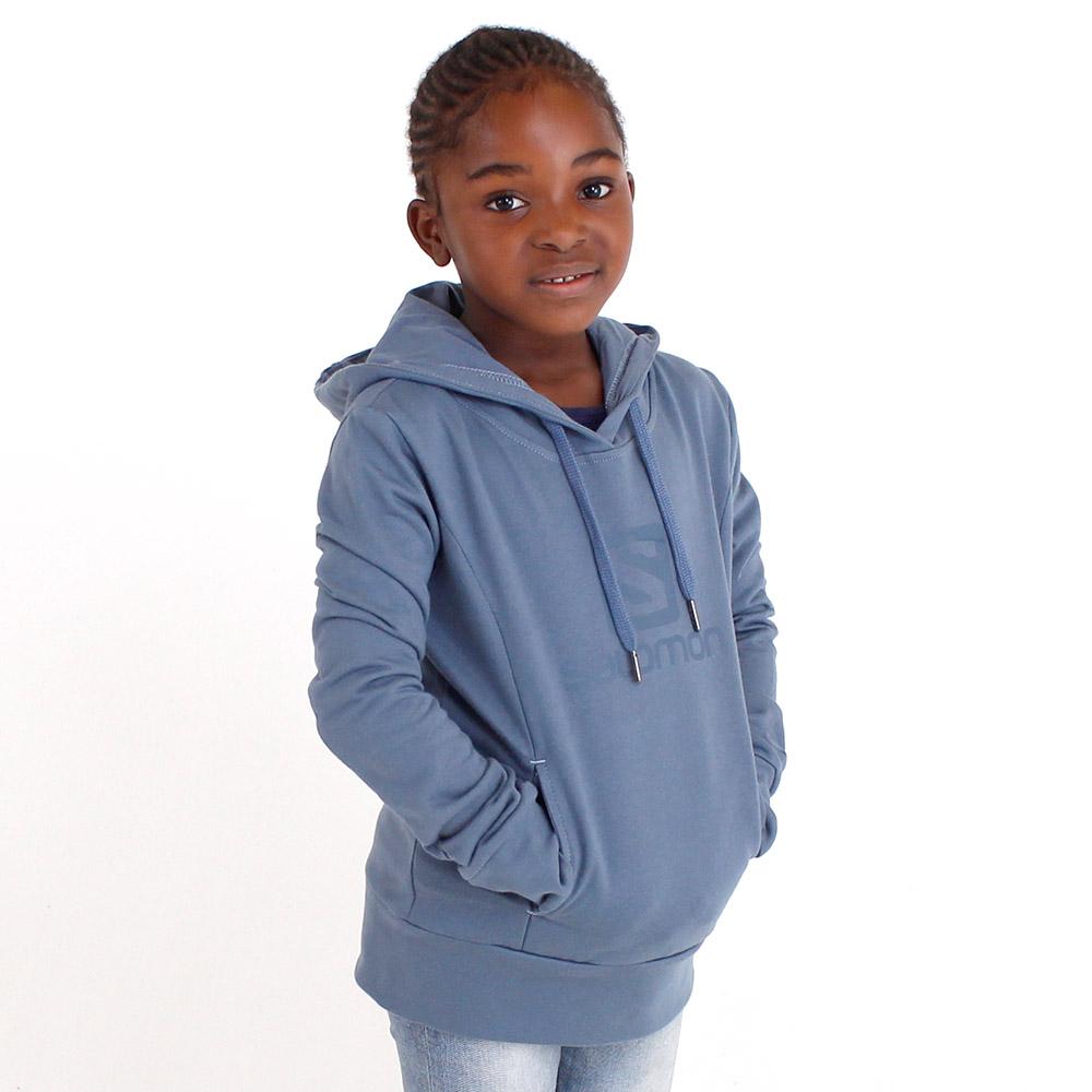 Steelblue Kids' Salomon BE STILL G Pullover | 109-XLWBQK