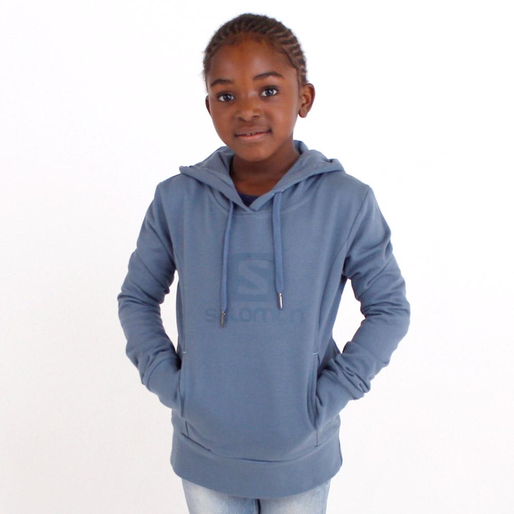 Steelblue Kids' Salomon BE STILL G Pullover | 109-XLWBQK