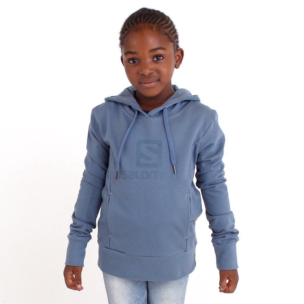 Steelblue Kids' Salomon BE STILL G Pullover | 109-XLWBQK