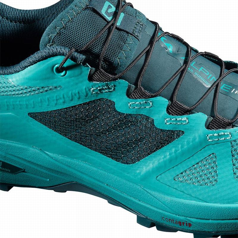 Turquoise / Blue Women's Salomon X ALPINE W /PRO Trail Running Shoes | 056-ICTAFM