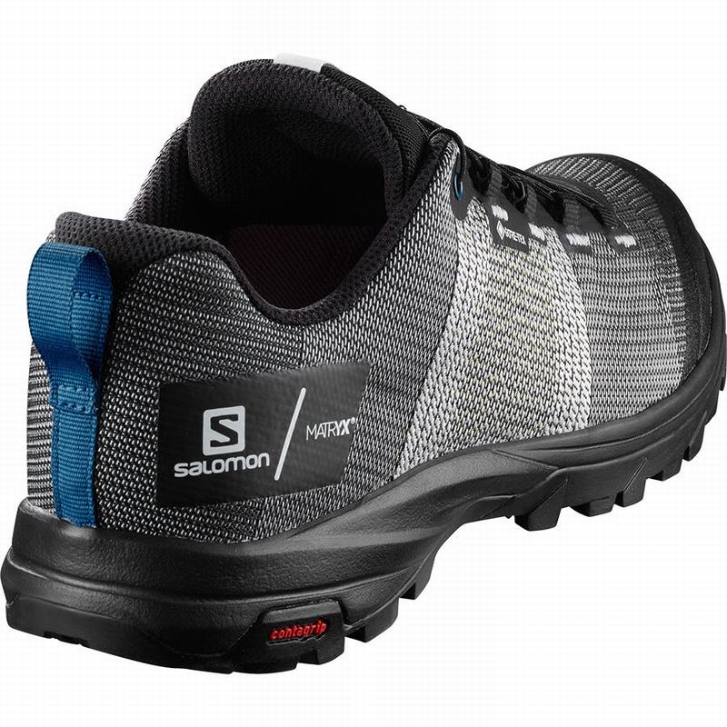 White / Black Men's Salomon OUT GTX/PRO Hiking Shoes | 973-XZMUEJ