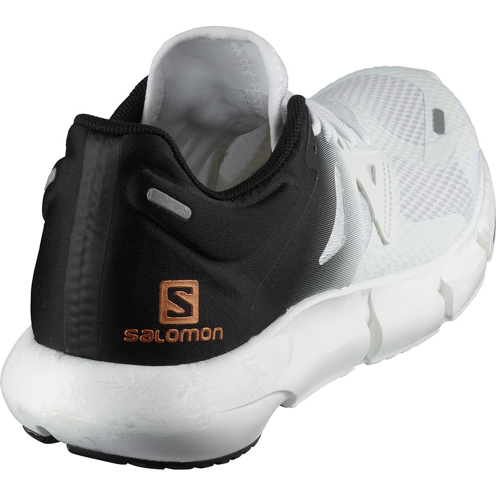 White / Black Women's Salomon PREDICT 2 W Road Running Shoes | 398-BRLVJH