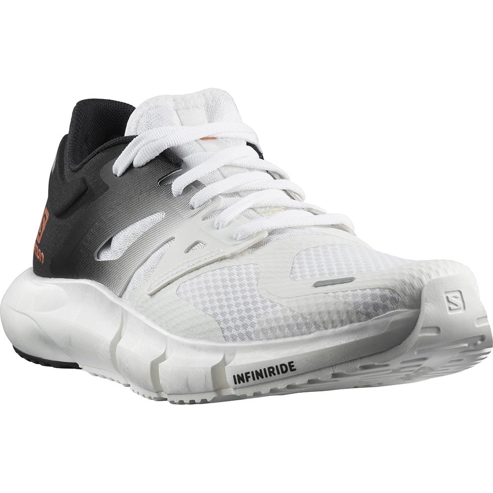 White / Black Women's Salomon PREDICT 2 W Road Running Shoes | 398-BRLVJH