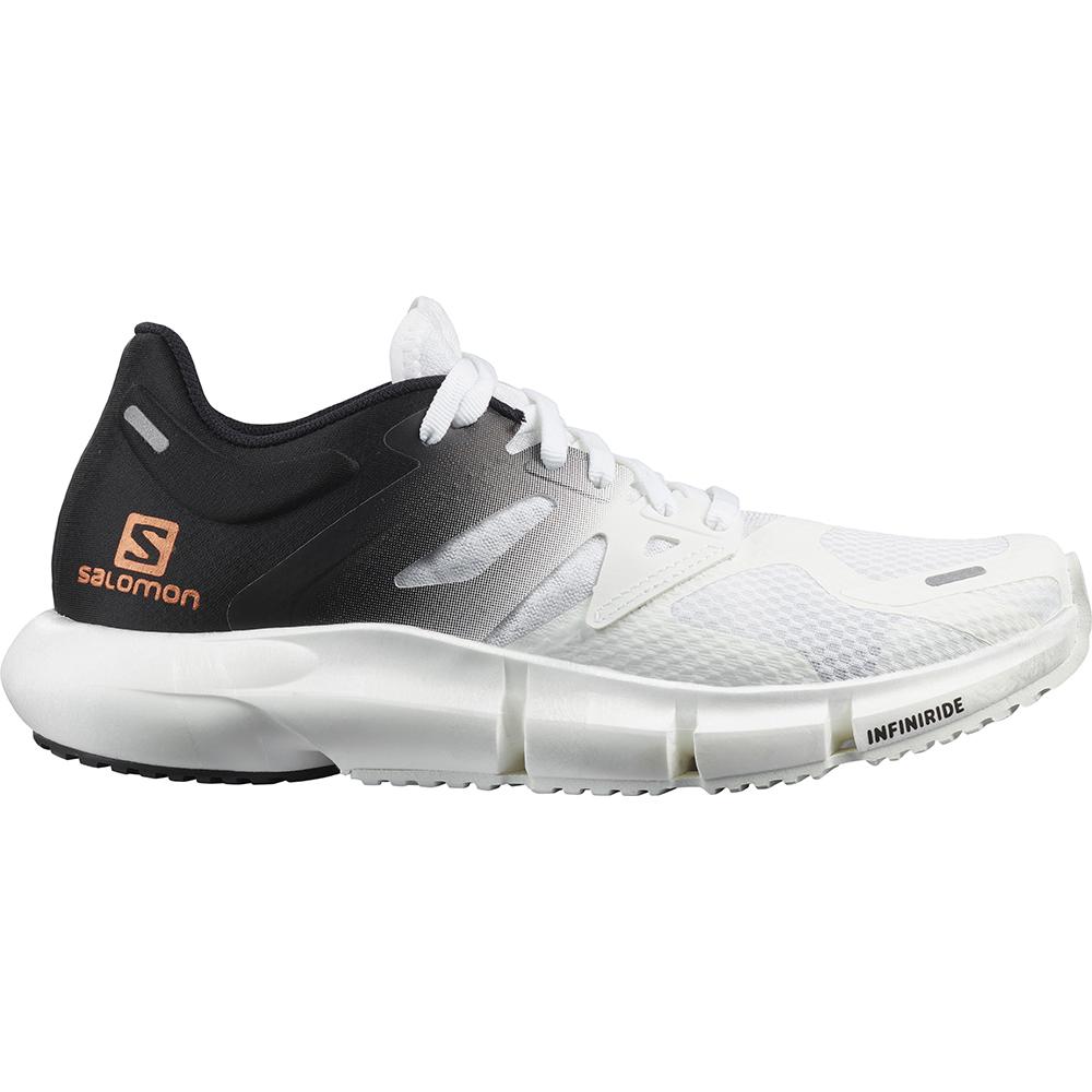 White / Black Women\'s Salomon PREDICT 2 W Road Running Shoes | 398-BRLVJH