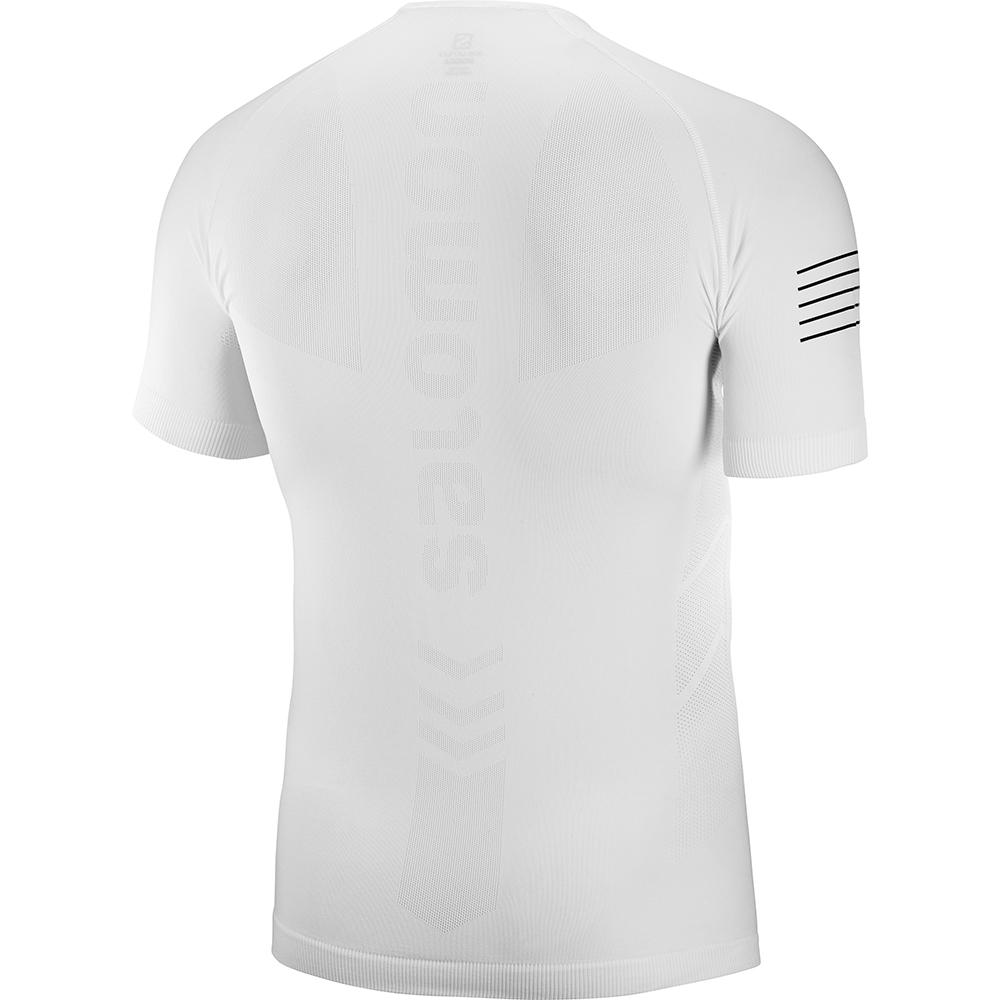 White Men's Salomon SENSE PRO M T Shirts | 286-LAVKYG