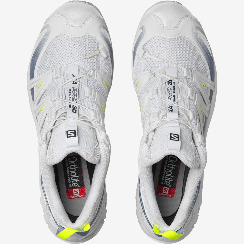 White Men's Salomon XA PRO 3D Sneakers | 453-WSPHIB