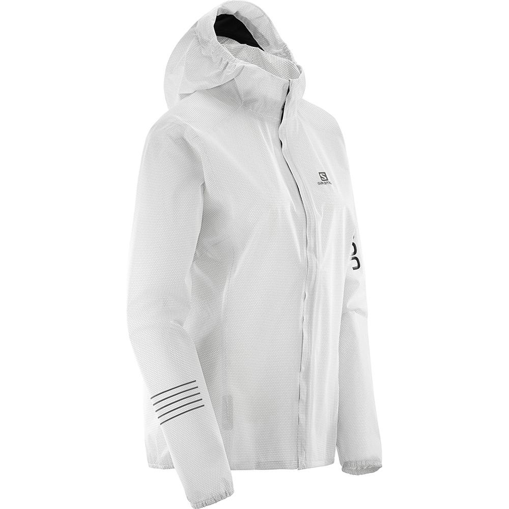 White Women's Salomon LIGHTNING RACE WP JKT W Jackets | 270-DYQXNT