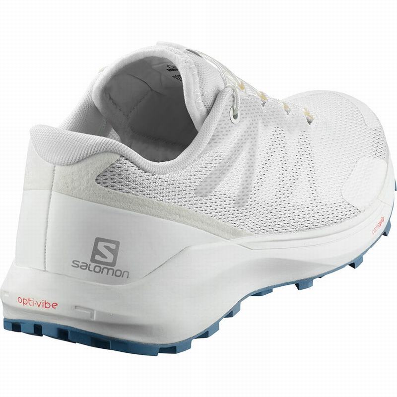 White Women's Salomon SENSE RIDE 3 W Running Shoes | 793-HSBCAL