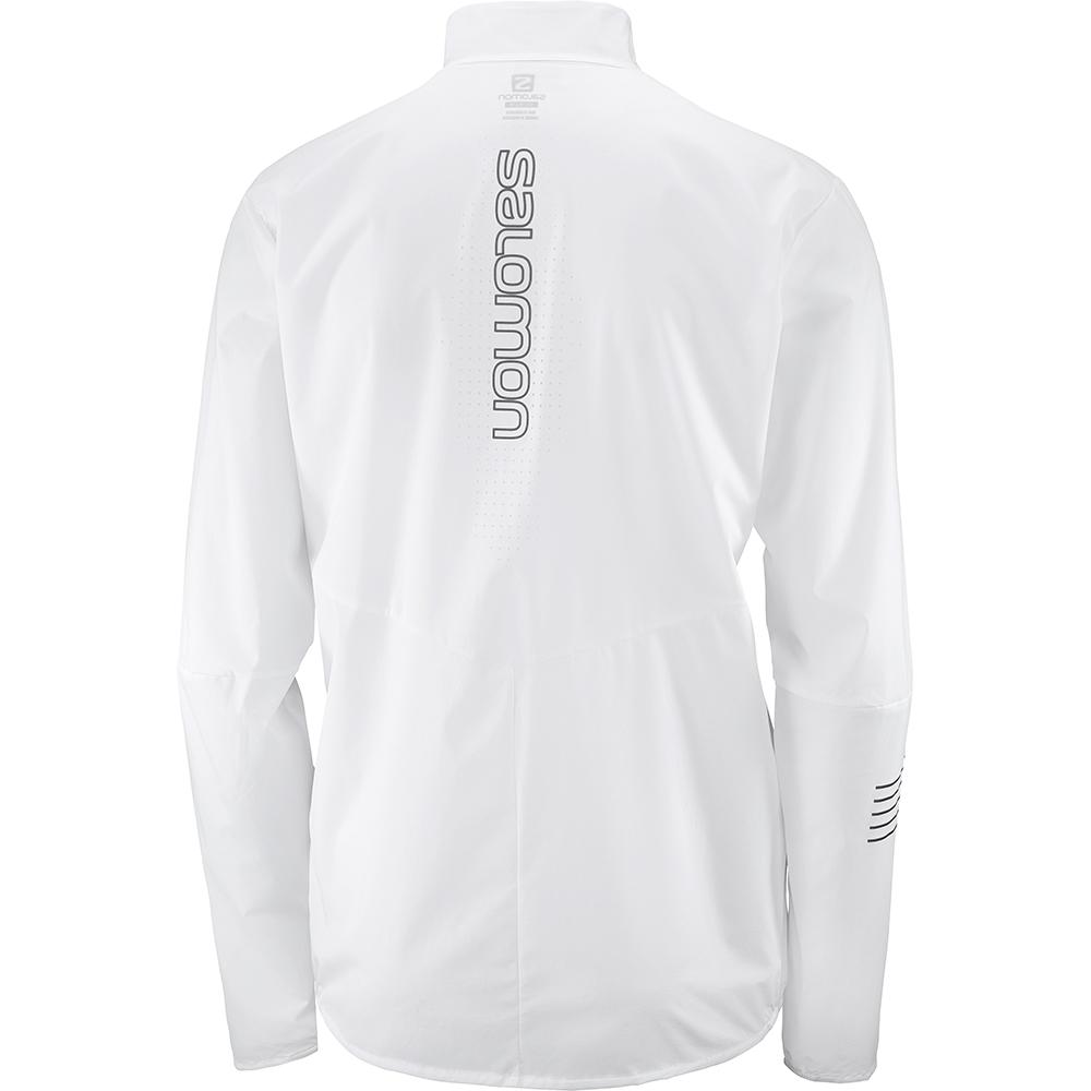 White Women's Salomon SENSE W Jackets | 708-RFKEWQ