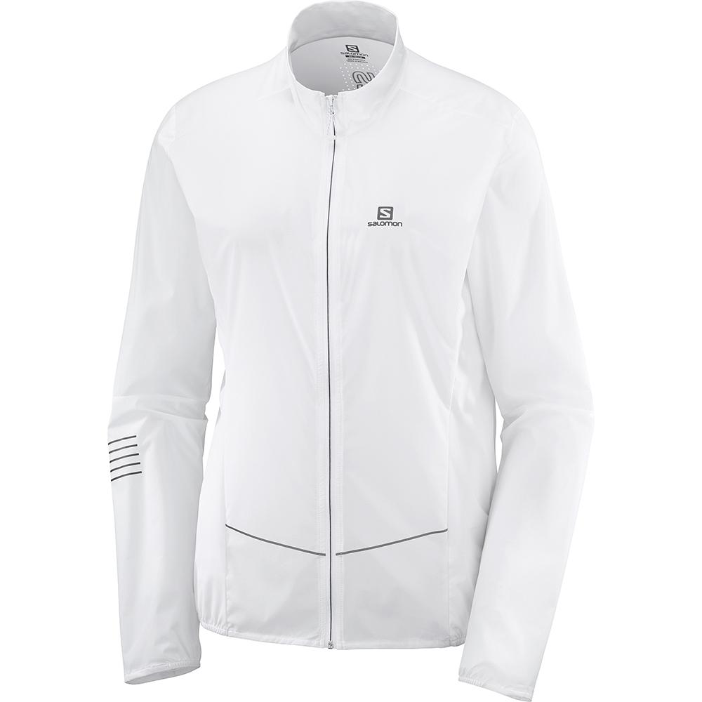 White Women\'s Salomon SENSE W Jackets | 708-RFKEWQ