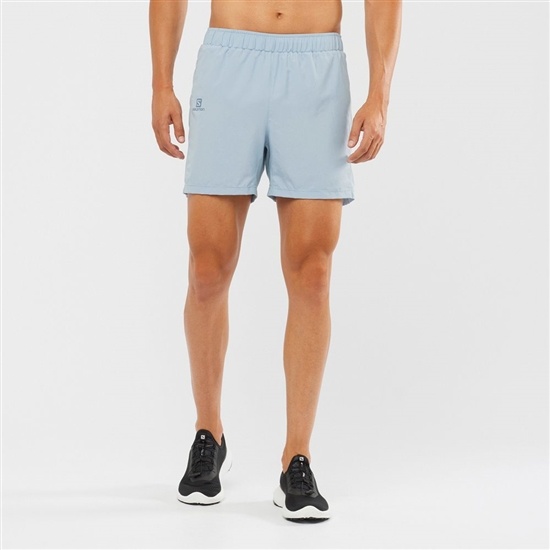 Ashley Blue Men's Salomon AGILE 5 Shorts | 867-DGYLEM