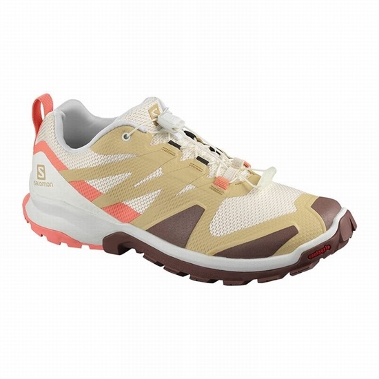 Beige / Khaki Women's Salomon XA ROGG W Trail Running Shoes | 317-TDLKRS