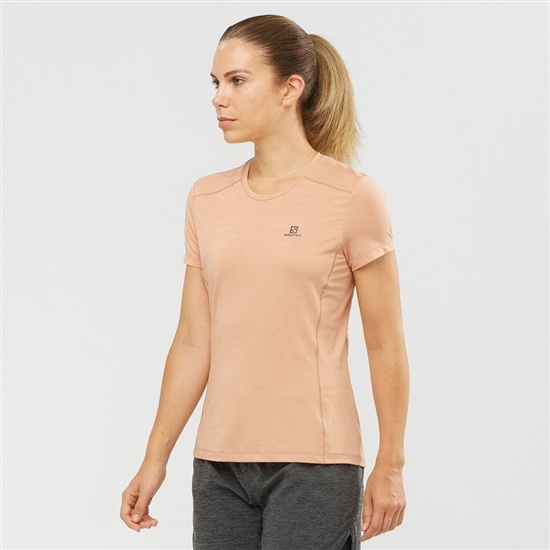 Beige Women's Salomon XA T Shirts | 149-RLBXMP