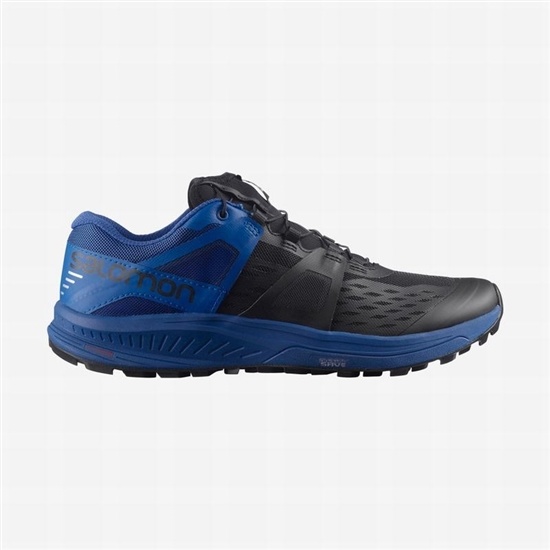 Black / Blue Men's Salomon ULTRA /PRO Trail Running Shoes | 106-OJDGHY