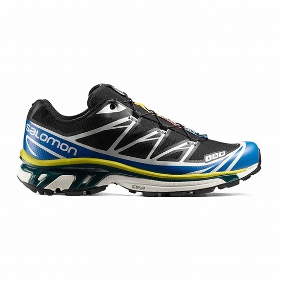 Black / Blue Men's Salomon XT-6 Trail Running Shoes | 197-JMQAKE