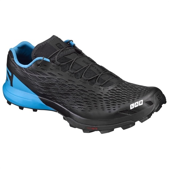 Black / Blue Women's Salomon S/LAB XA AMPHIB Trail Running Shoes | 568-MYLQWV