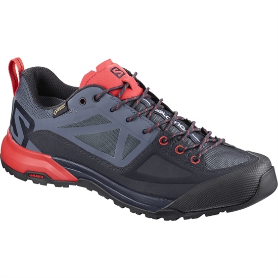 Black / Coral Women's Salomon X ALP SPRY GTX W Hiking Boots | 231-ITHXWP