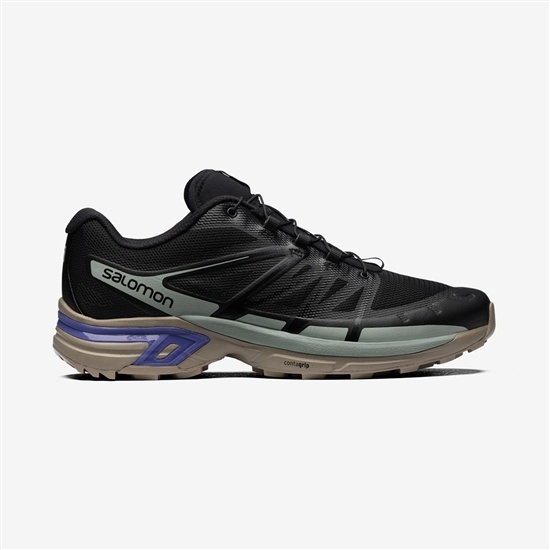 Black / Gray Men's Salomon XT-WINGS 2 Sneakers | 175-RAJFEX