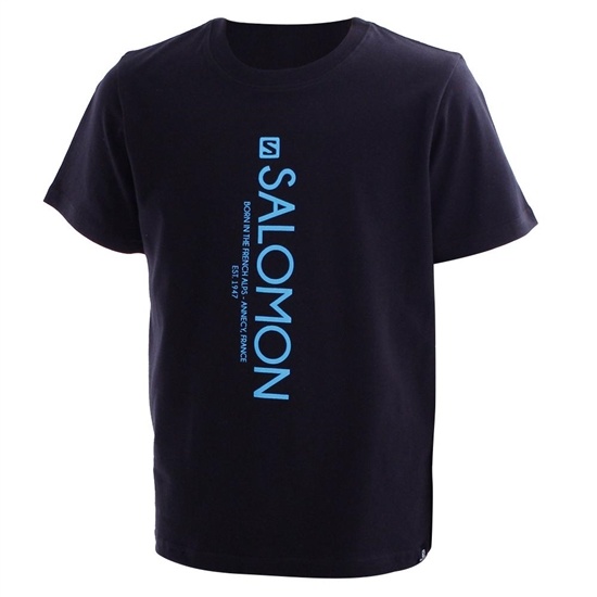 Black Kids' Salomon SIDE ALLEY SS B T Shirts | 261-DFVNJW