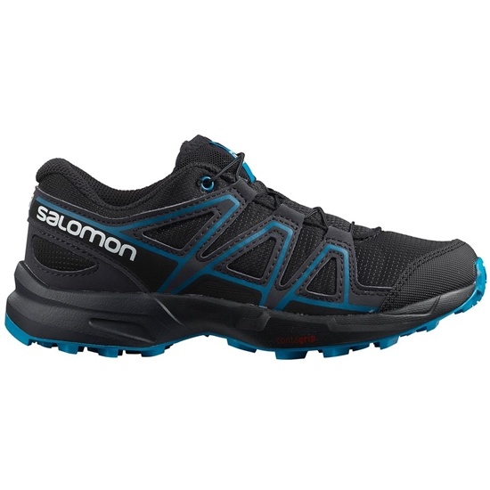 Black Kids' Salomon SPEEDCROSS J Trail Running Shoes | 532-BEKGFC