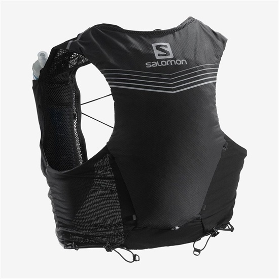 Black Men's Salomon ADV SKIN 5 SET HYDRATION PACK Packs | 059-UFDJEA