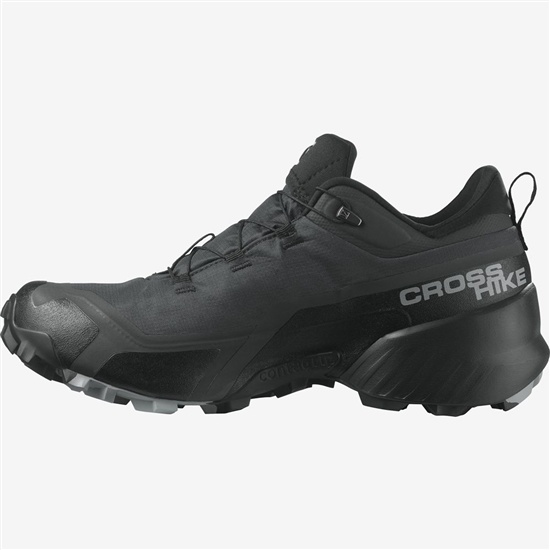 Black Men's Salomon CROSS HIKE GORE-TEX Hiking Shoes | 593-TWAJGR