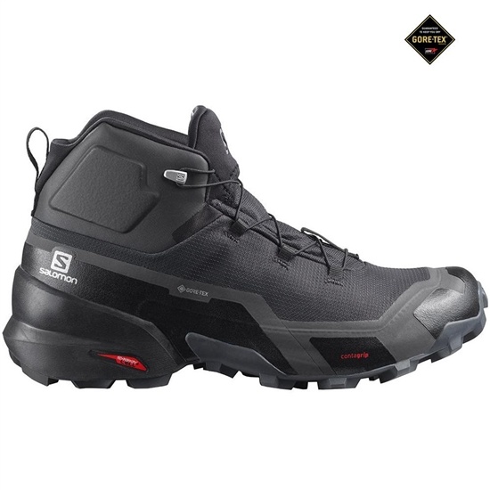 Black Men's Salomon CROSS HIKE MID GORE-TEX Hiking Boots | 351-KYUDCP