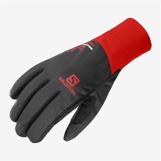 Black Men's Salomon EQUIPE U Gloves | 978-TIZLXQ