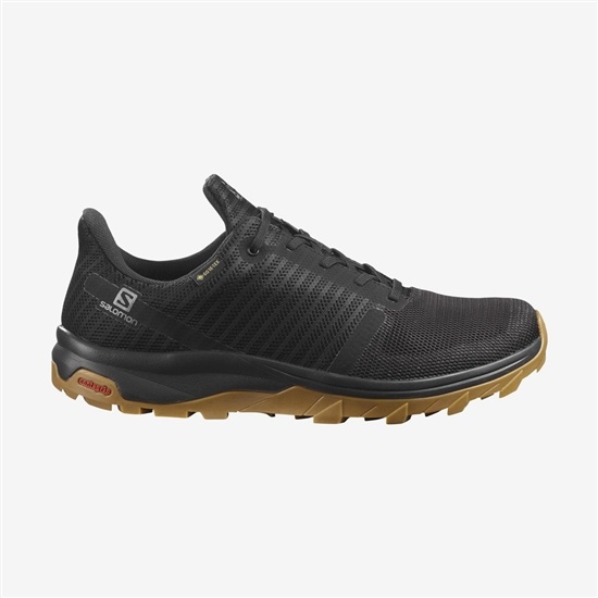 Black Men's Salomon OUTBOUND PRISM GOR Hiking Shoes | 831-JCHPFW