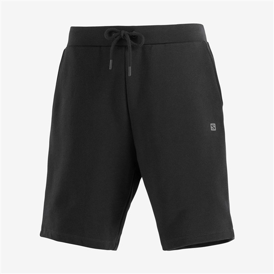 Black Men's Salomon OUTLIFE TRACK M Shorts | 031-ZOHFJB