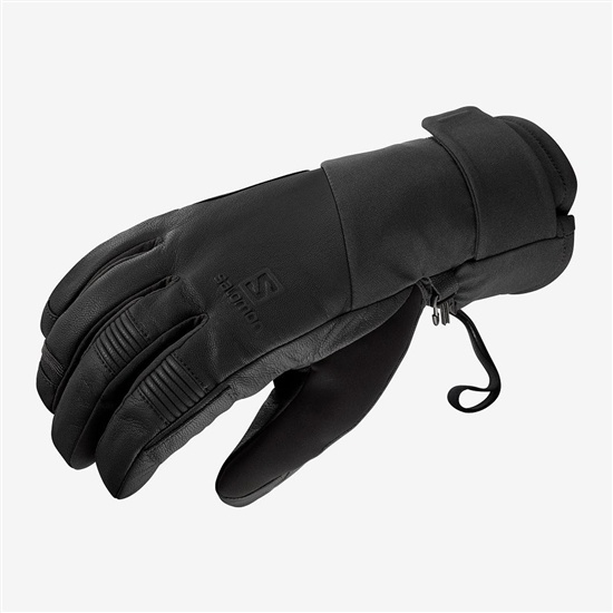 Black Men's Salomon PROPELLER PLUS M Gloves | 079-IABNCO