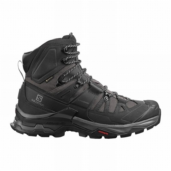 Black Men's Salomon QUEST 4 GORE-TEX Hiking Boots | 310-TFZCOP