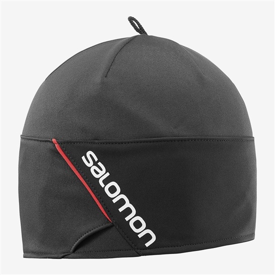 Black Men's Salomon RS Beanie | 183-VPKLHS