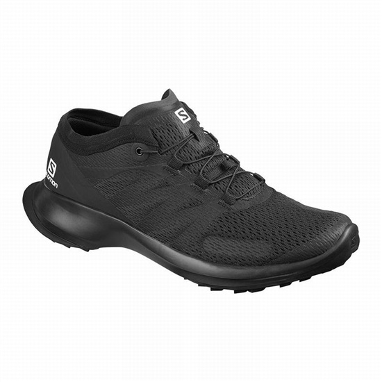 Black Men's Salomon SENSE FLOW Trail Running Shoes | 940-PXIBRF