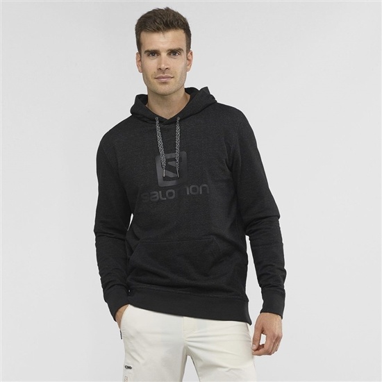 Black Men's Salomon SHIFT HOODIE M Midlayers | 217-JVSXBC