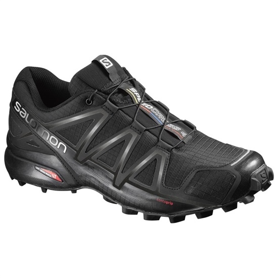 Black Men's Salomon SPEEDCROSS 4 Trail Running Shoes | 453-BPQEOY