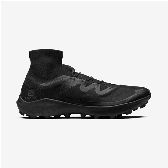 Black Men's Salomon S/LAB CROSS LTD Sneakers | 062-LCBIGZ