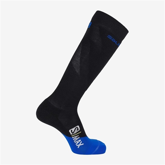 Black Men's Salomon S MAX M Socks | 137-DRNXZG