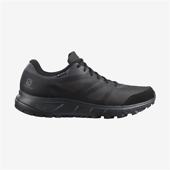 Black Men's Salomon TRAILSTER 2 GORE-TEX Trail Running Shoes | 348-PWKRLA