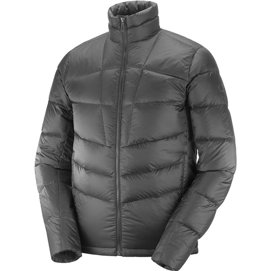 Black Men's Salomon TRANSITION DOWN JKT M Jackets | 164-GKCVOI