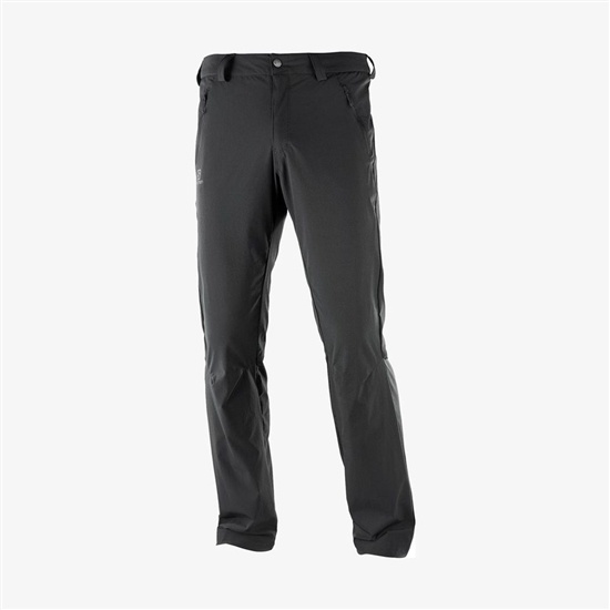 Black Men's Salomon WAYFARER STRAIGHT LT Pants | 275-YJOVDK