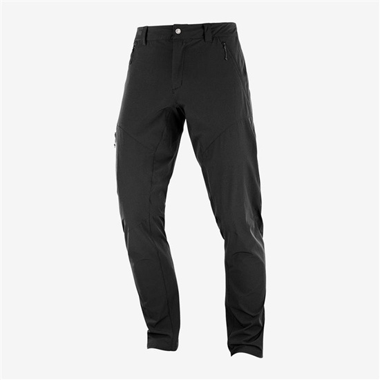 Black Men's Salomon WAYFARER TAPERED Pants | 459-SKVFGN