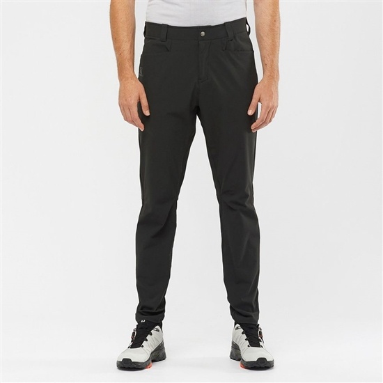 Black Men's Salomon WAYFARER TAPERED Pants | 937-MXFKWZ