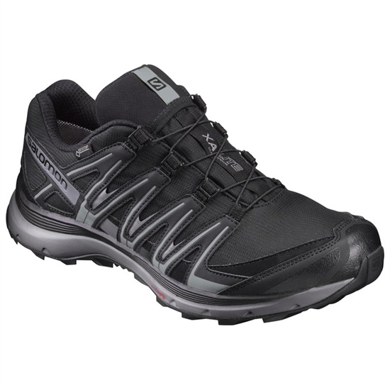 Black Men's Salomon XA LITE GTX Trail Running Shoes | 096-BQMWNT