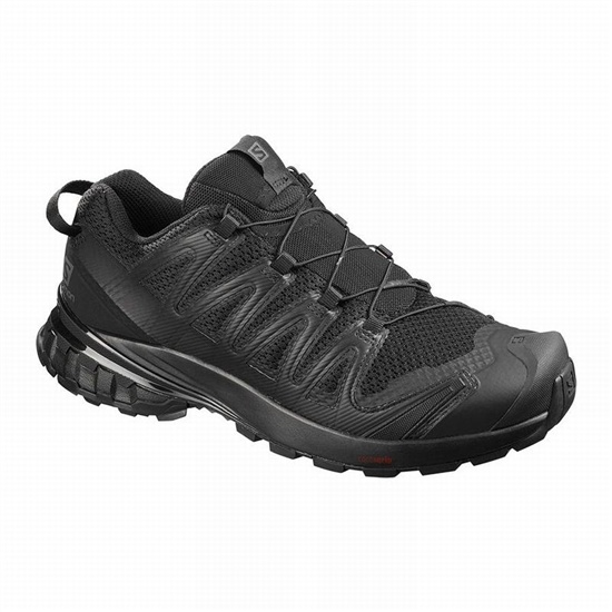 Black Men's Salomon XA PRO 3D V8 Hiking Shoes | 210-UGKFYT